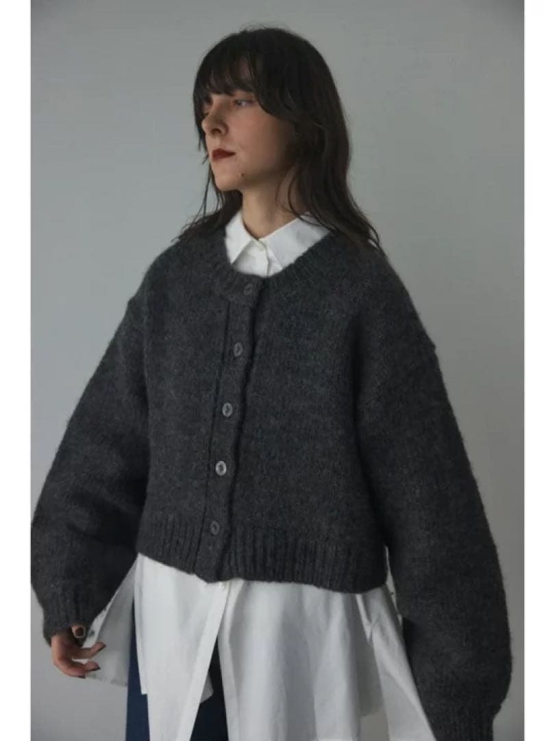 BLACK by moussy ブラックバイマウジー　カーディガン　ウール
