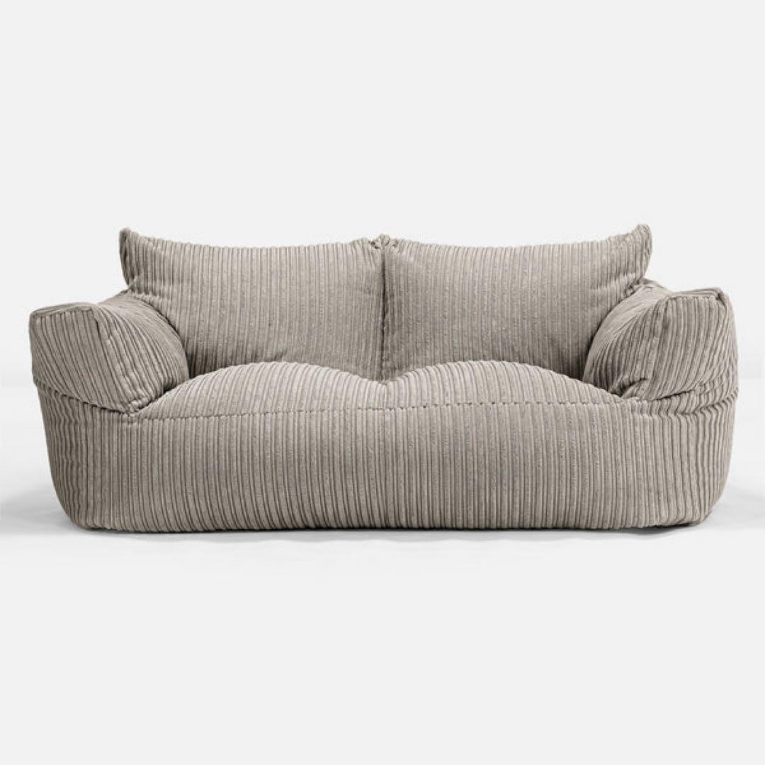 【美品】lounge pug 2人掛けソファ　クラシックコーデュロイミンク