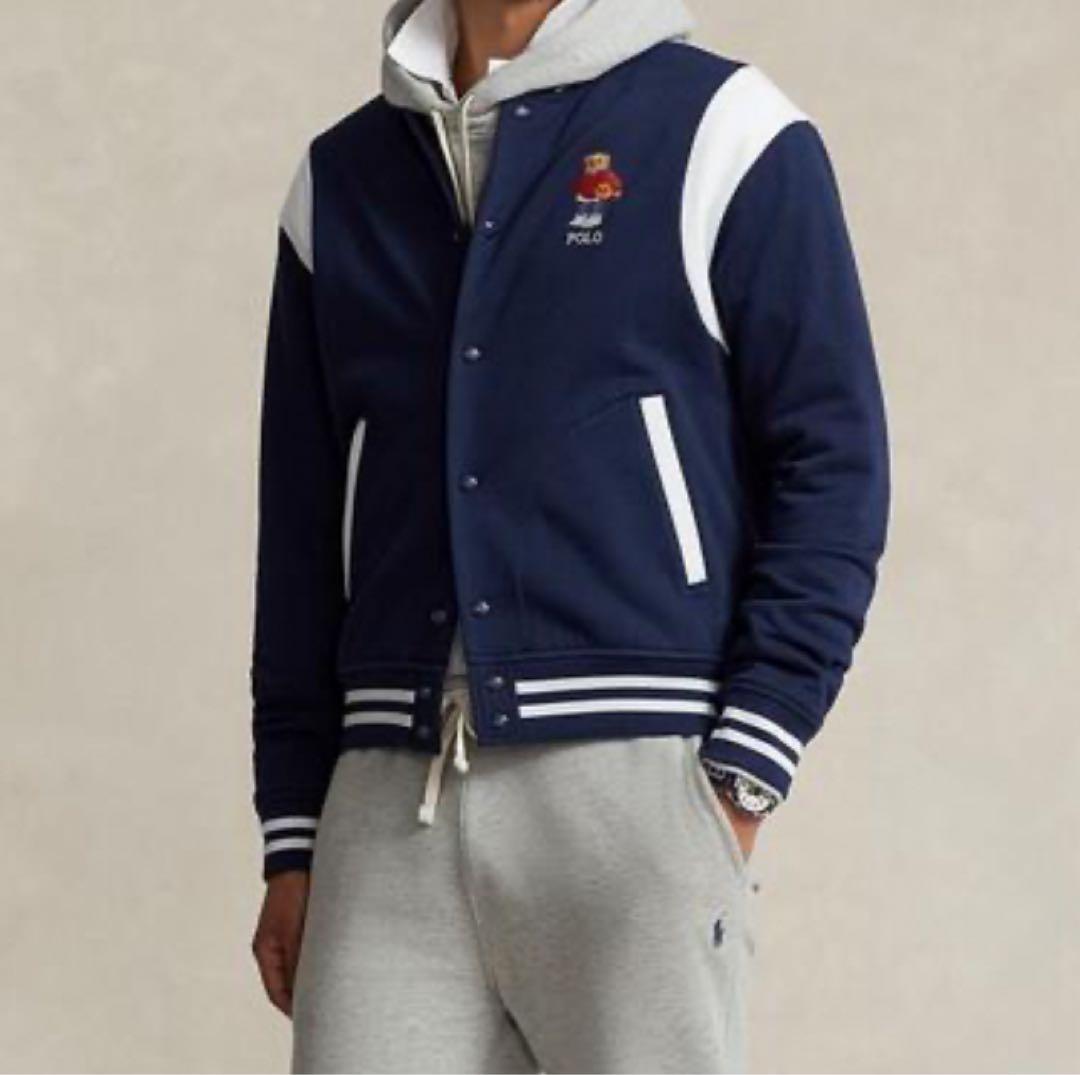 あべこーPolo Bear Fleece Baseball Jacket