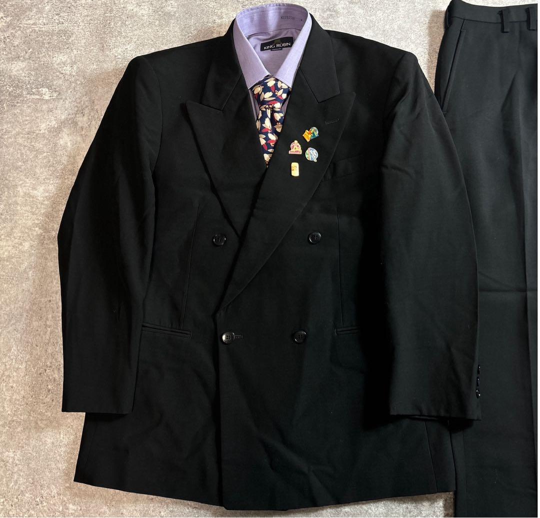 90s vintage レトロセットアップ スーツ ピンズ No.102