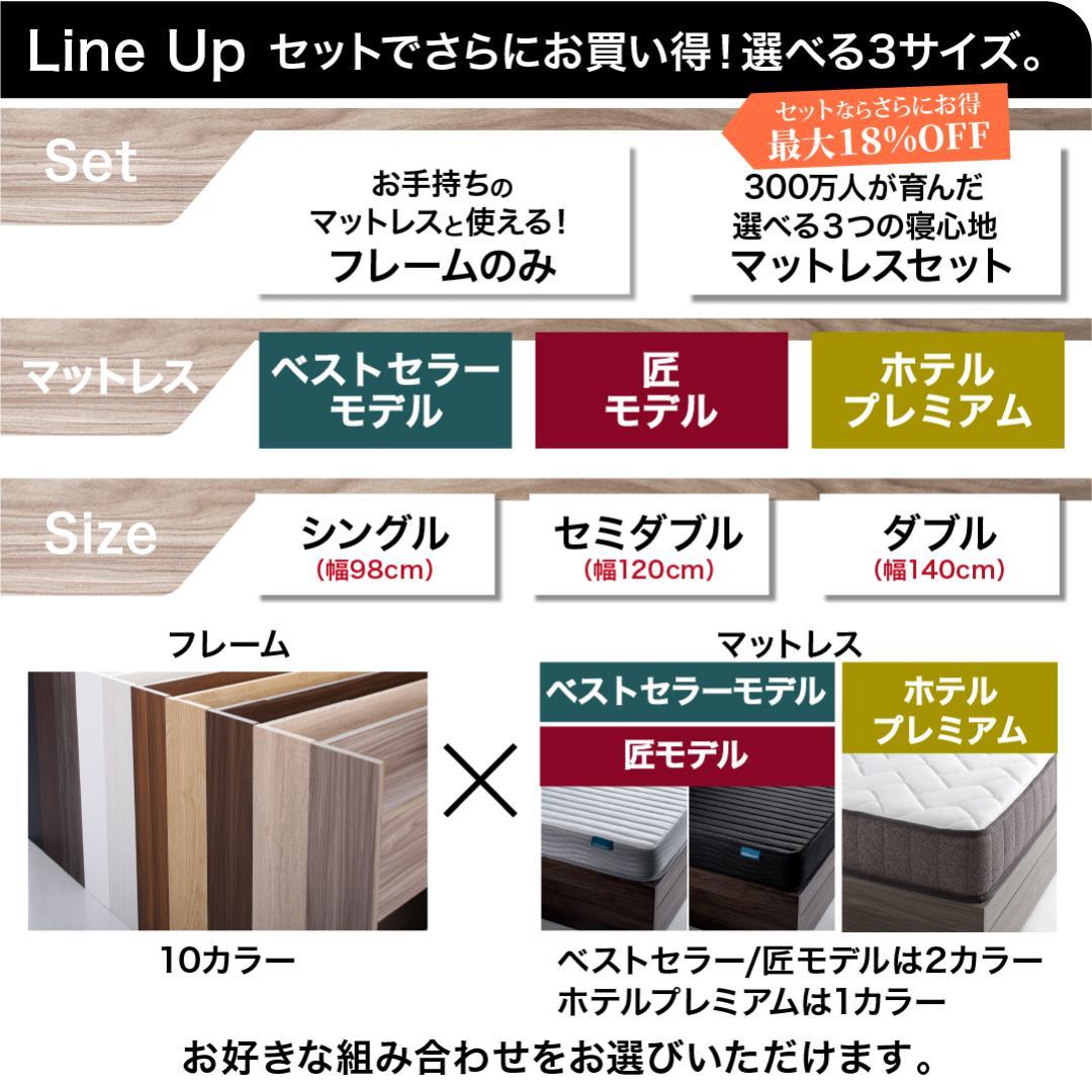 最安値！マットレスなし ダブルベッド 　　収納 コンセント 送料込み！ 29