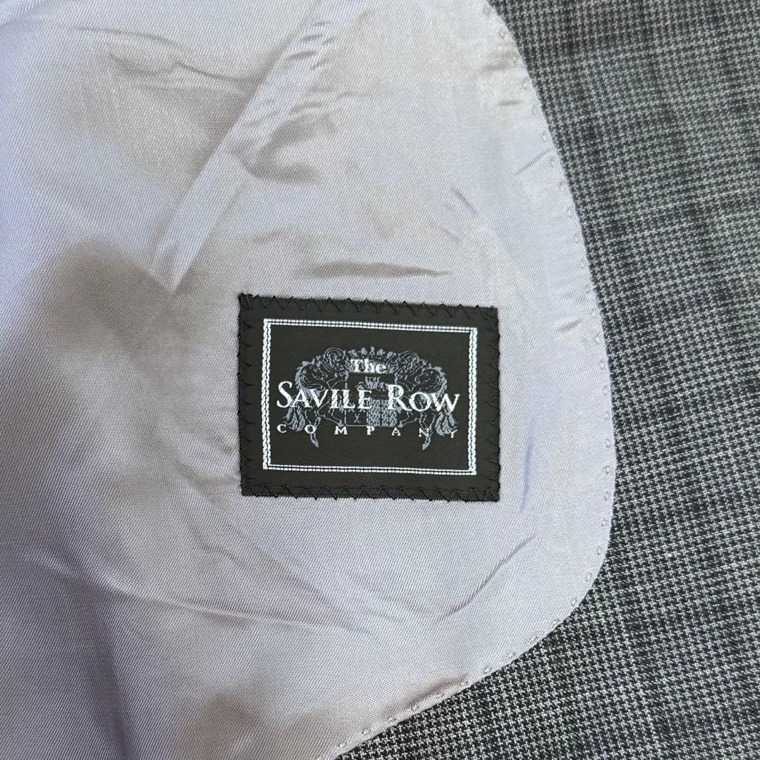 SAVILE ROW × DORMEUIL チェック柄スーツ　上下　グレー