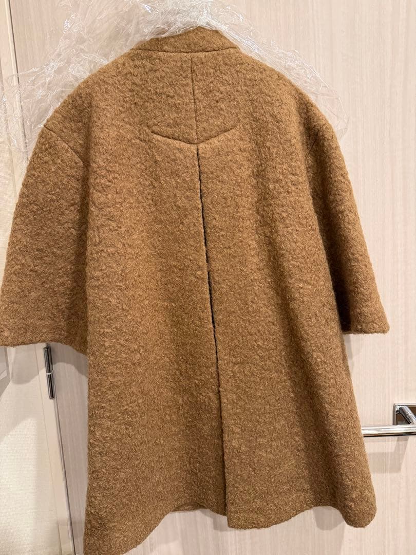 sheller classic cape like coatブラウンケープコート