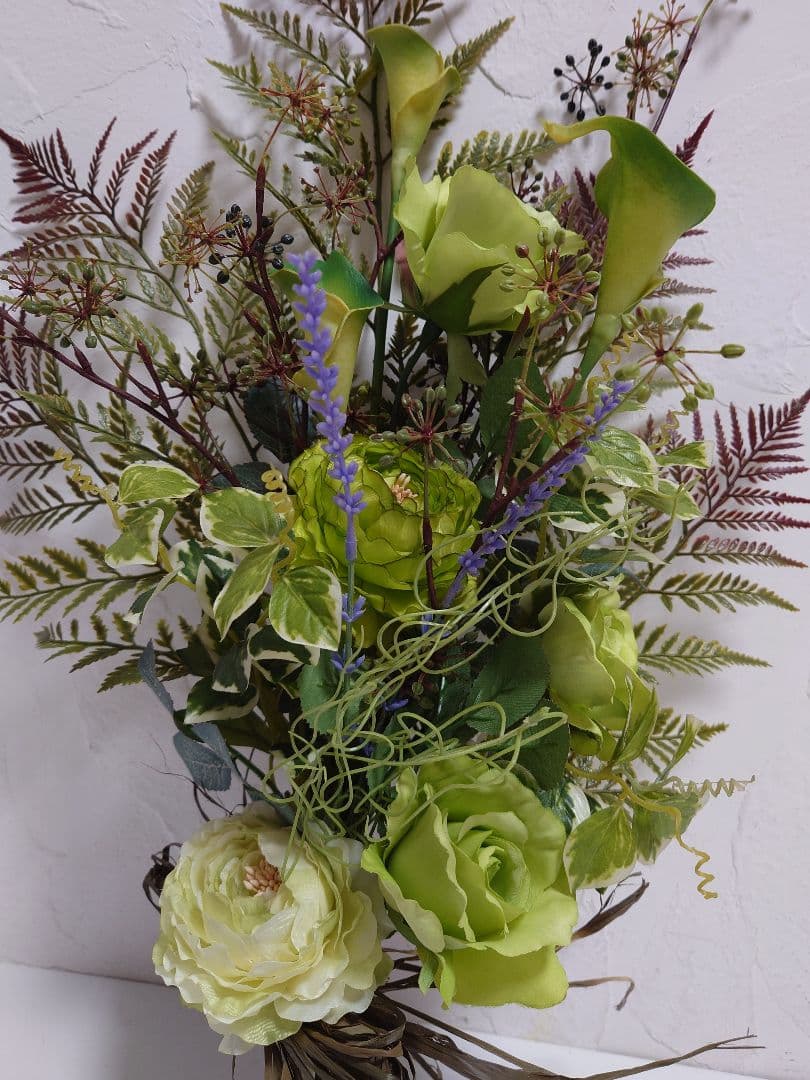 【2束】造花 ブーケ フラワー flower ウエディングブーケ 植物 緑