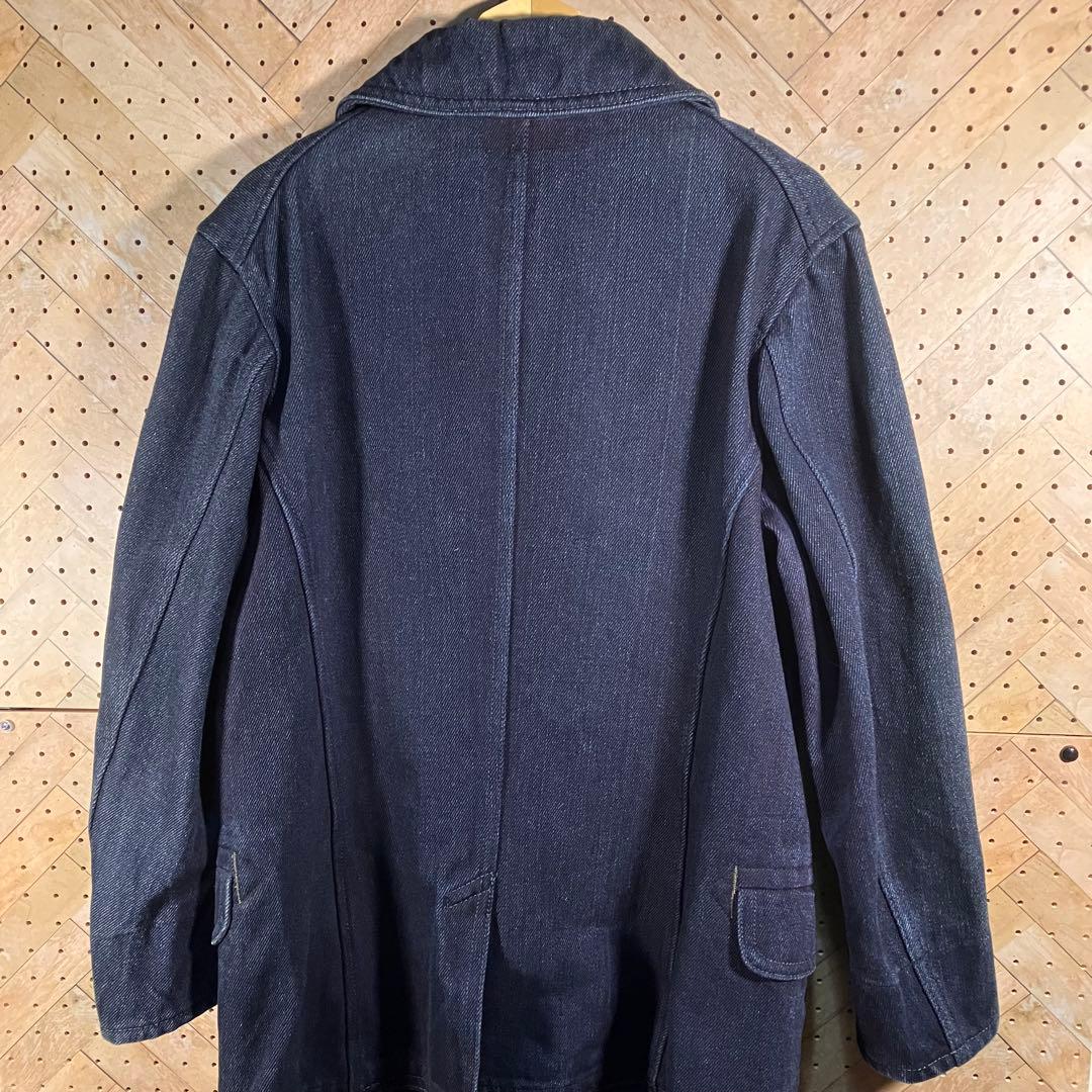 BLUE BLUE ブルーブルー デニムPコート 濃紺 日本製 美品 2