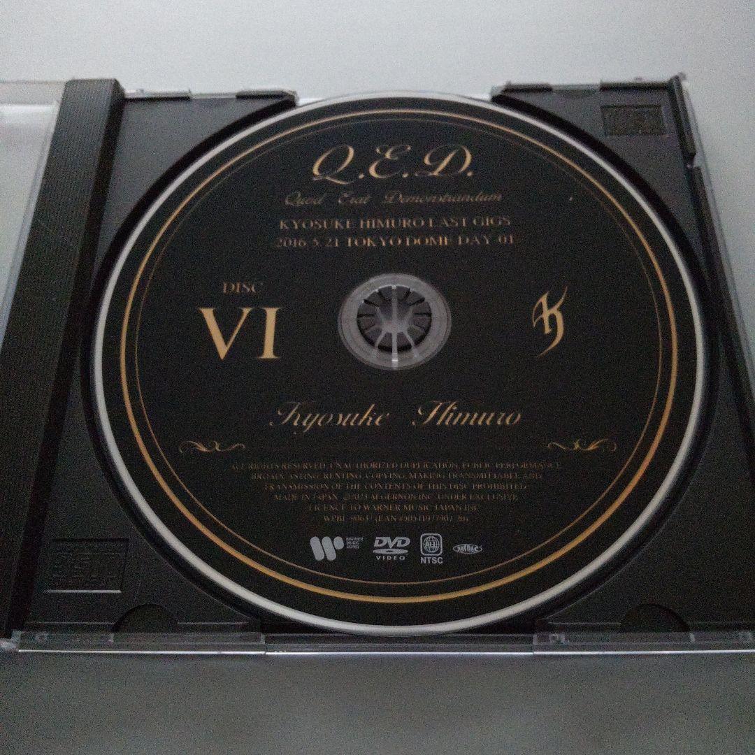 「Q.E.D」 氷室京介 DISC Ⅴ Ⅵ【5、6】のみ（DVD）円心割れあり