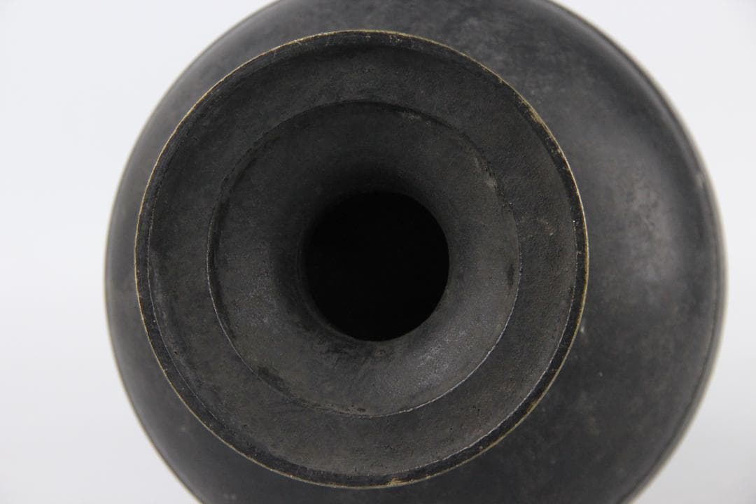 古美術 古銅 鍍金 竜首 水瓶 胡瓶 浄瓶 国宝法隆寺献納御物写 ED11-28