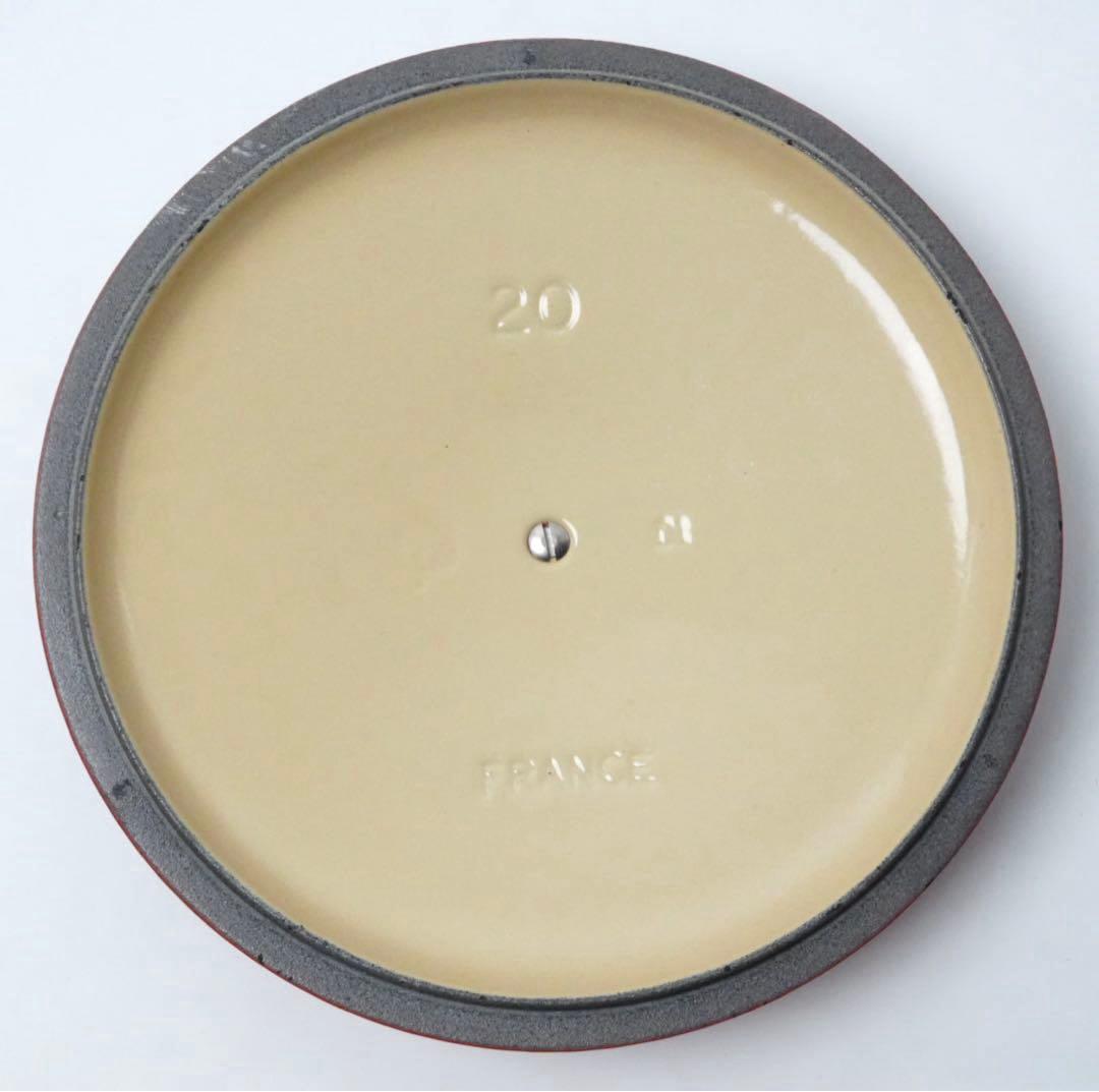 【美品】LE CREUSET　ココット ロンド チェリーレッド　20cm
