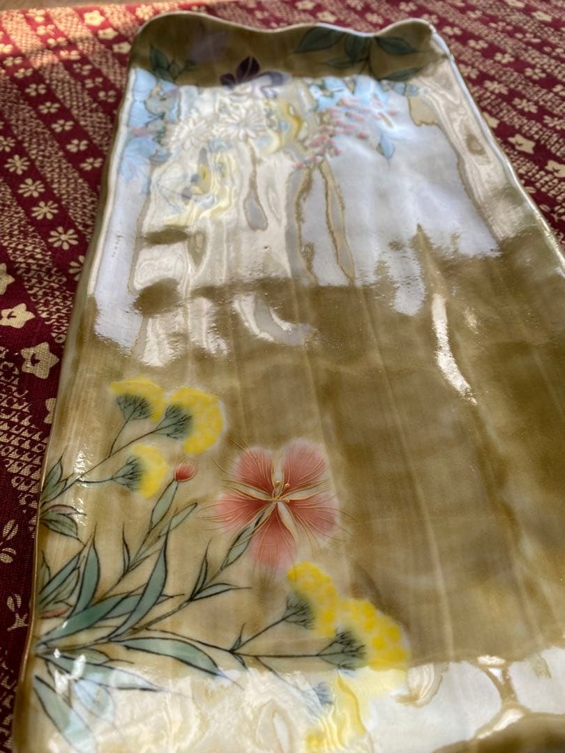 京都　清水焼　陶あん　大皿　29cm