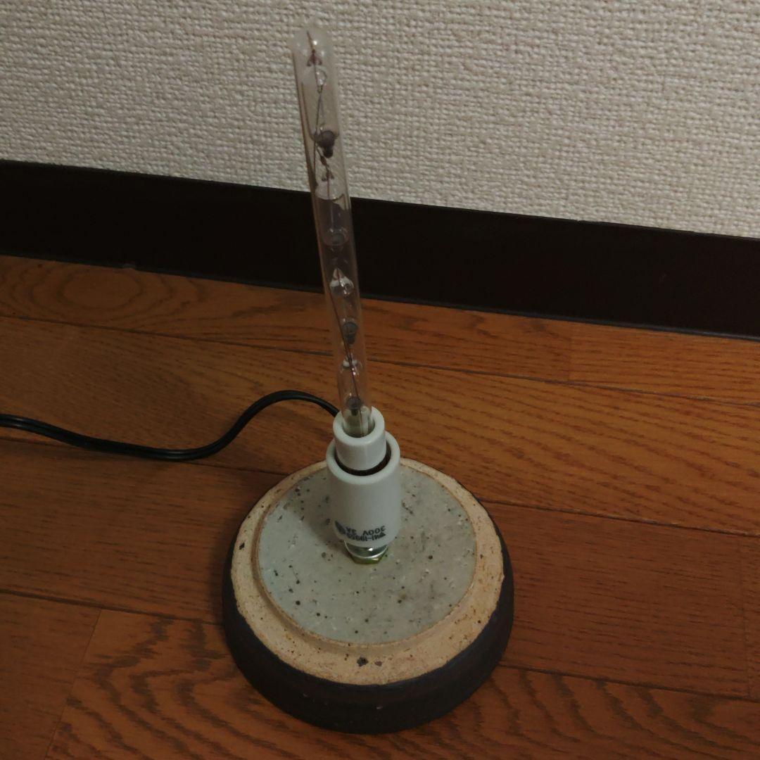 【未使用】 陶器製穴あきデザイン ライトオブジェ 【作家作品：一点物】