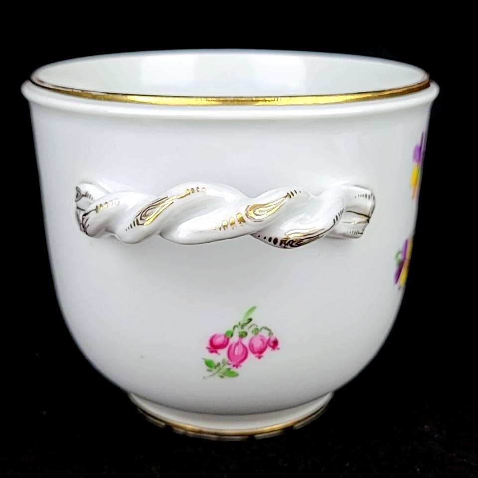 ☆良品☆マイセン　ベーシックフラワー　一つ花　キャッシュポット　植木鉢