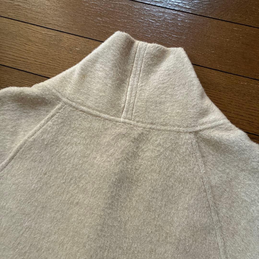 12/30迄★新品★MITTAN★ウールシルクキャメル半纏ブルゾン　白茶24AW