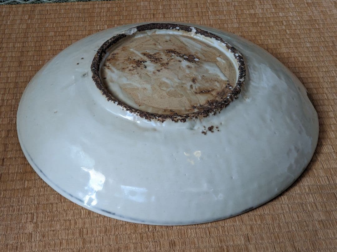 ♦中国陶磁 猿草花文 呉州手 染付大皿 明時代末 漳州窯 青花磁器 古美術骨董品
