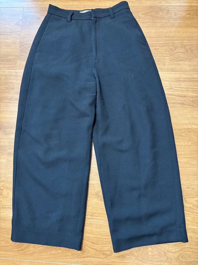 todayful Wide Cocoon Trousers ブラック　38