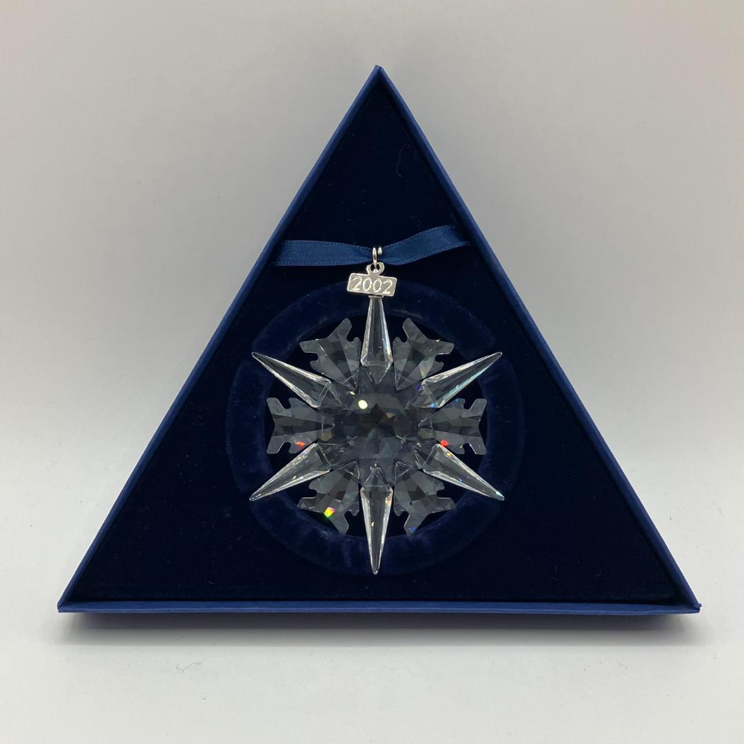 美品 未使用 SWAROVSKI クリスマス オーナメント 2002 クリスタル