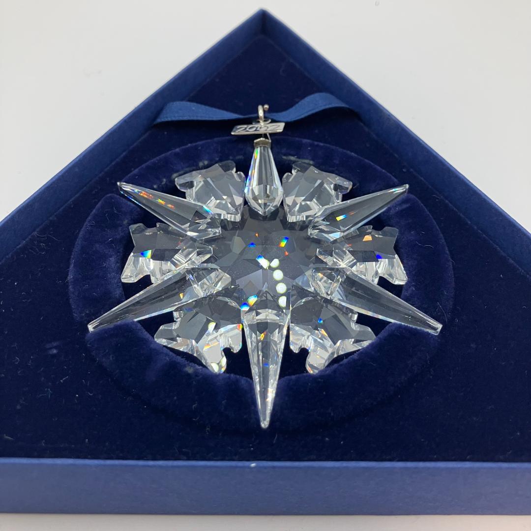 美品 未使用 SWAROVSKI クリスマス オーナメント 2002 クリスタル