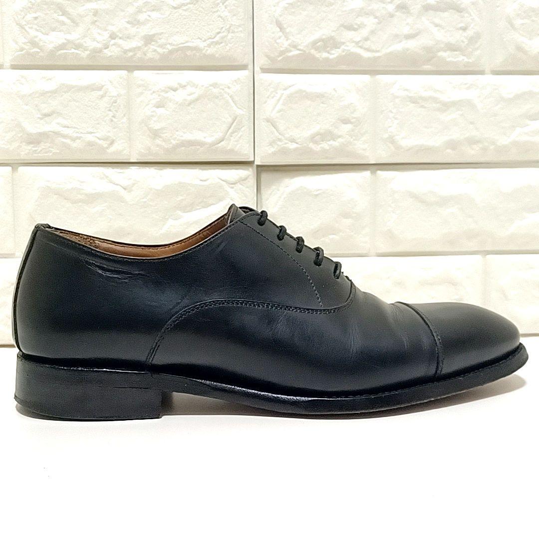 【美品】Berwick　バーウィック　内羽根　レザー　ストレートチップ　ブラック