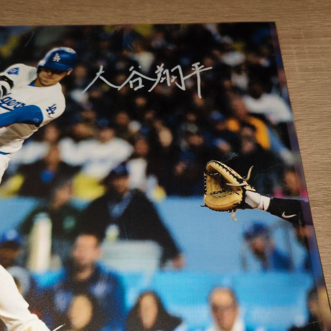 大谷翔平選手　直筆サイン入り　写真　非売品　ドジャース