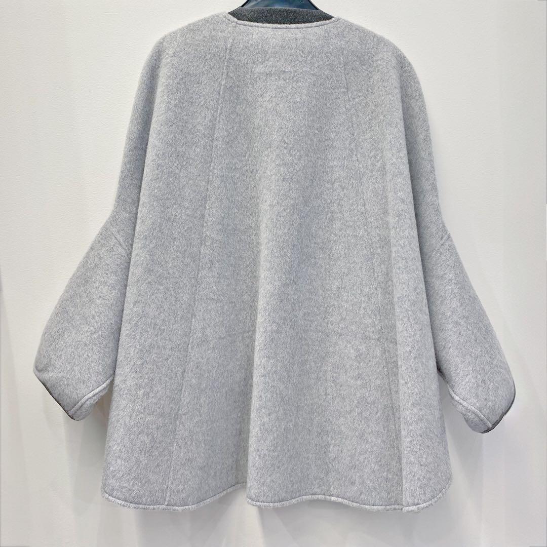 【新品・未使用】RISLEY リバーシブルウールポンチョコート
