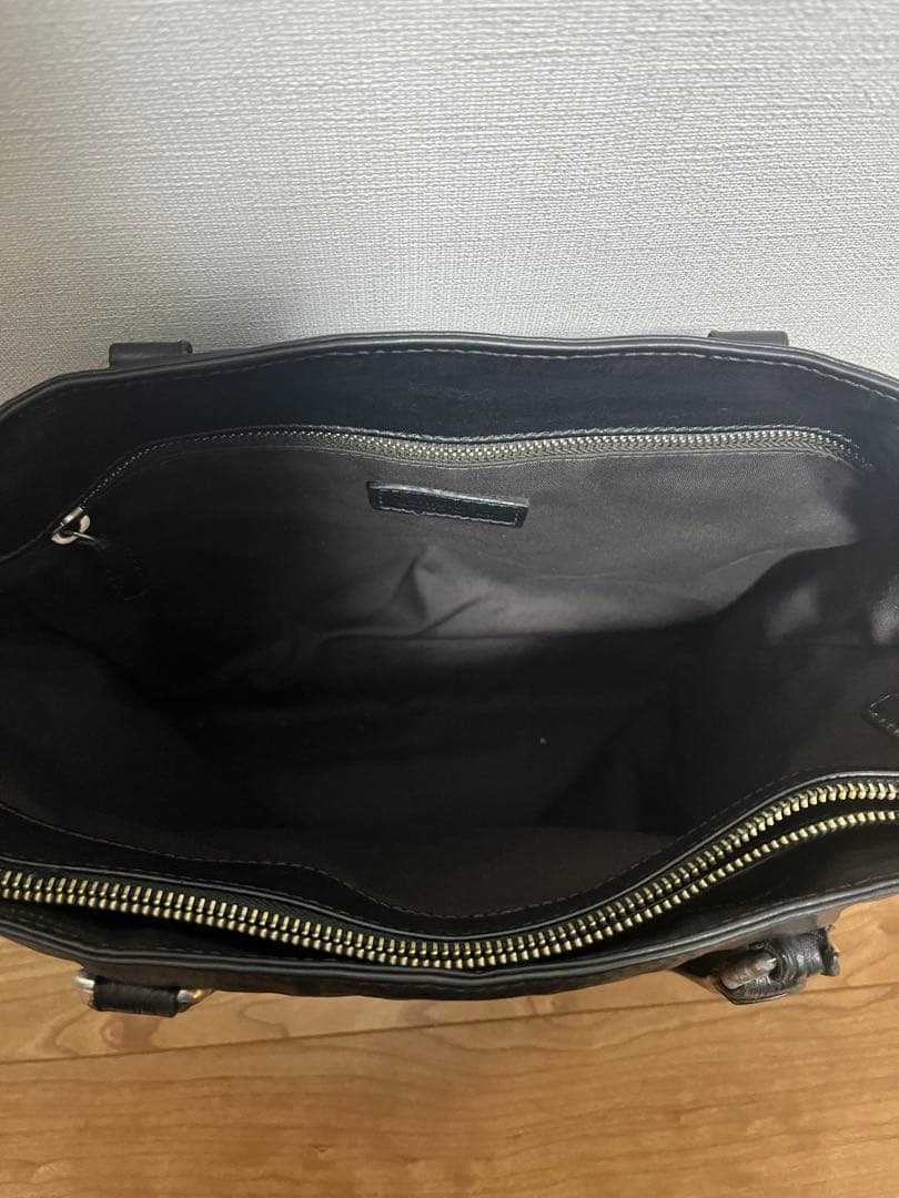 Daniel Bob 黒レザートートバッグ