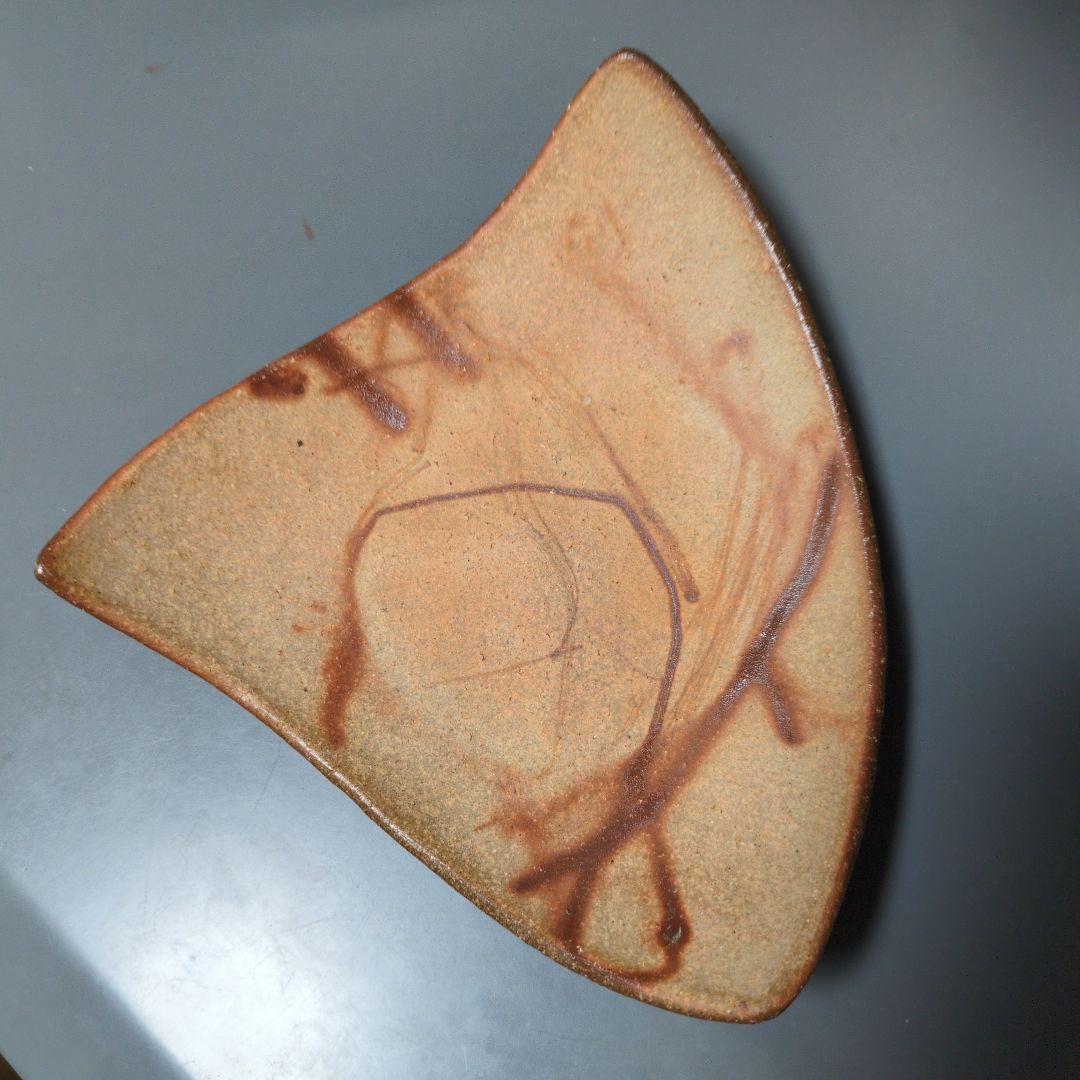 備前焼作家　山下譲治　緋襷の皿　5枚組