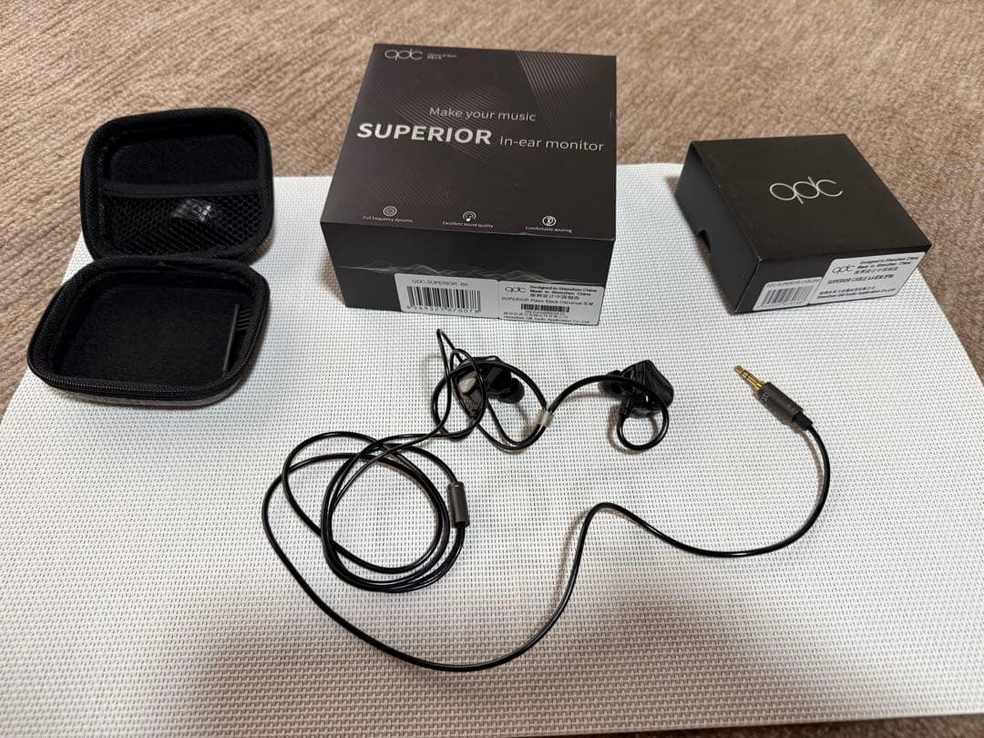 (qdc)SUPERIOR Piano Black ＋ 4.4mmケーブル