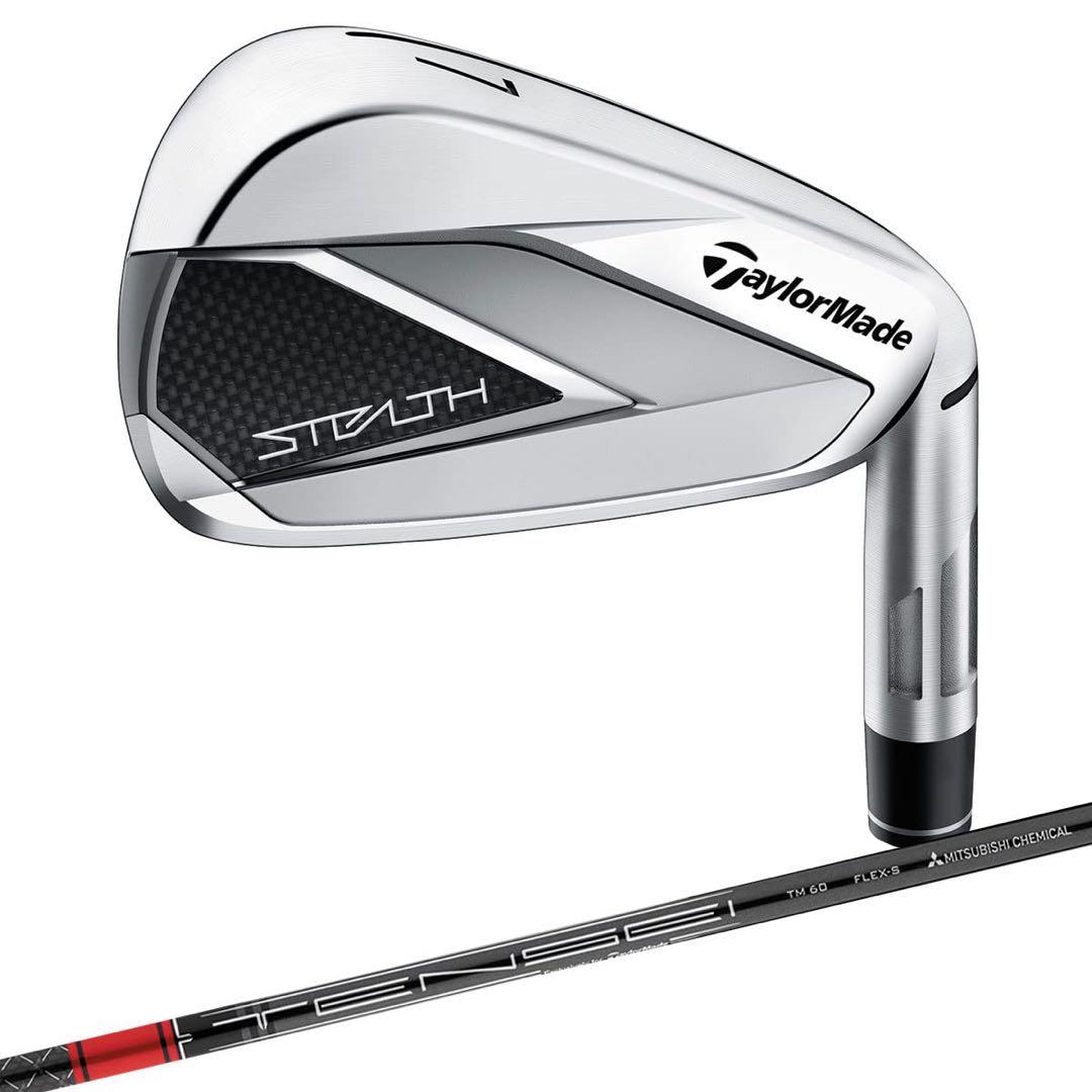 【新品】ステルスアイアンセットカーボンSテーラーメイド（6〜PW、AW、SW）