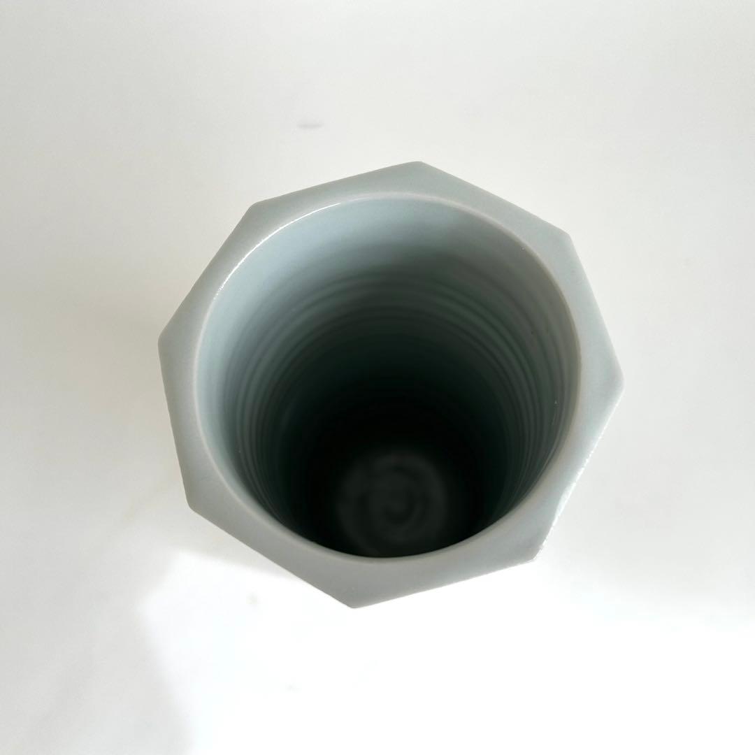 【美品】陶器 花瓶 花器 満之 木箱入り