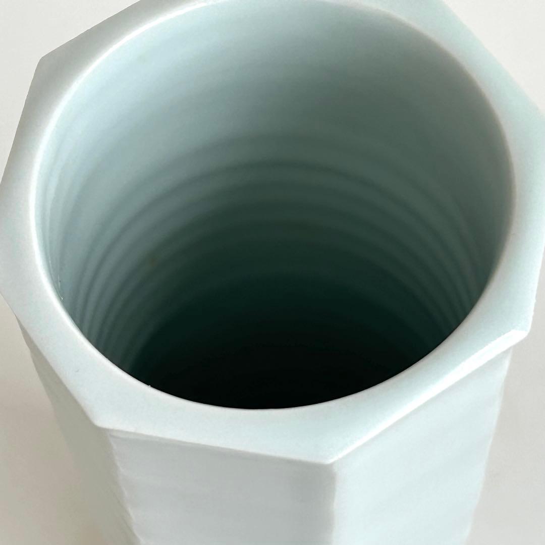 【美品】陶器 花瓶 花器 満之 木箱入り
