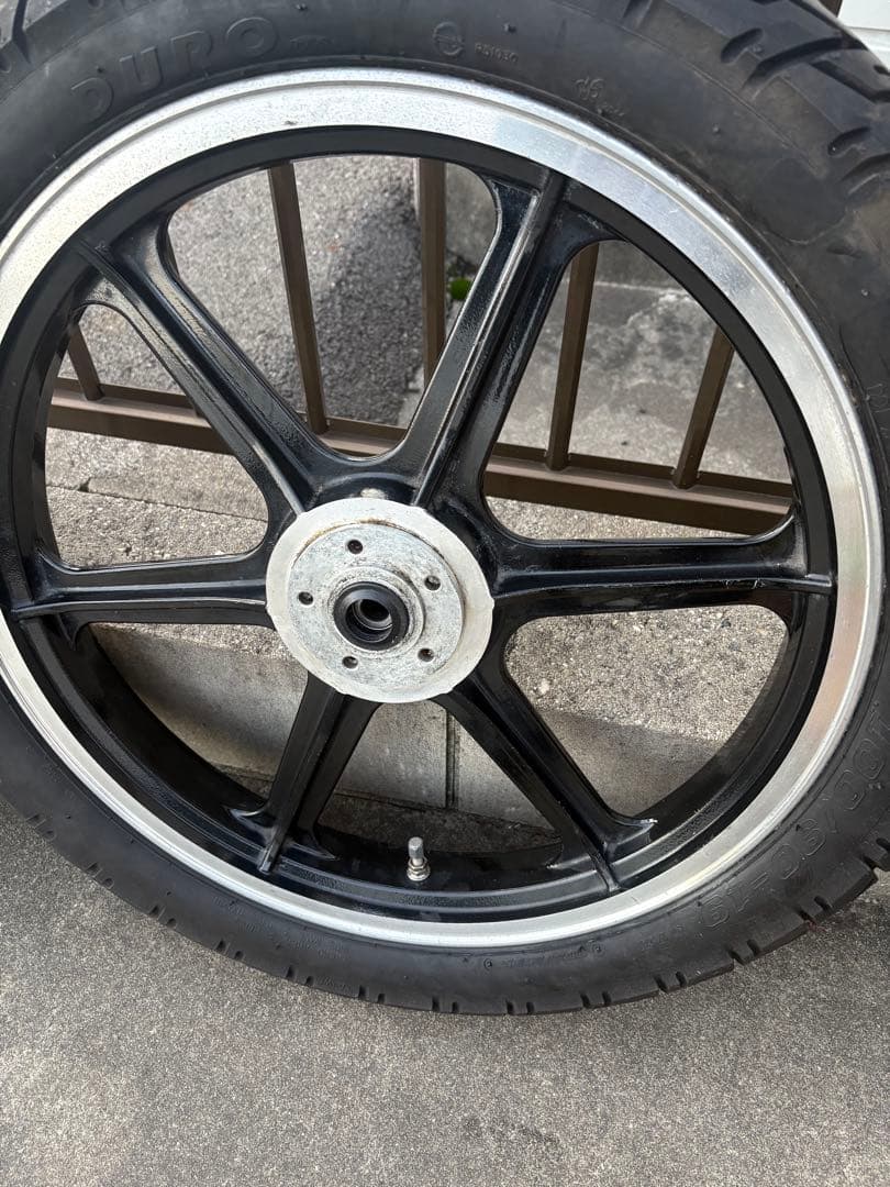 cb250t cb400t キャストホイール　タイヤ　セット　ブラックホイール