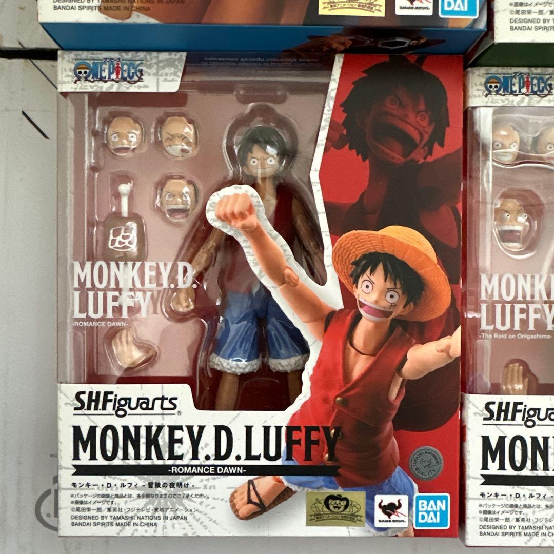 ワンピース　S.H.Figuarts フィギュアーツ ルフィ ゾロ　サンジ　サボ
