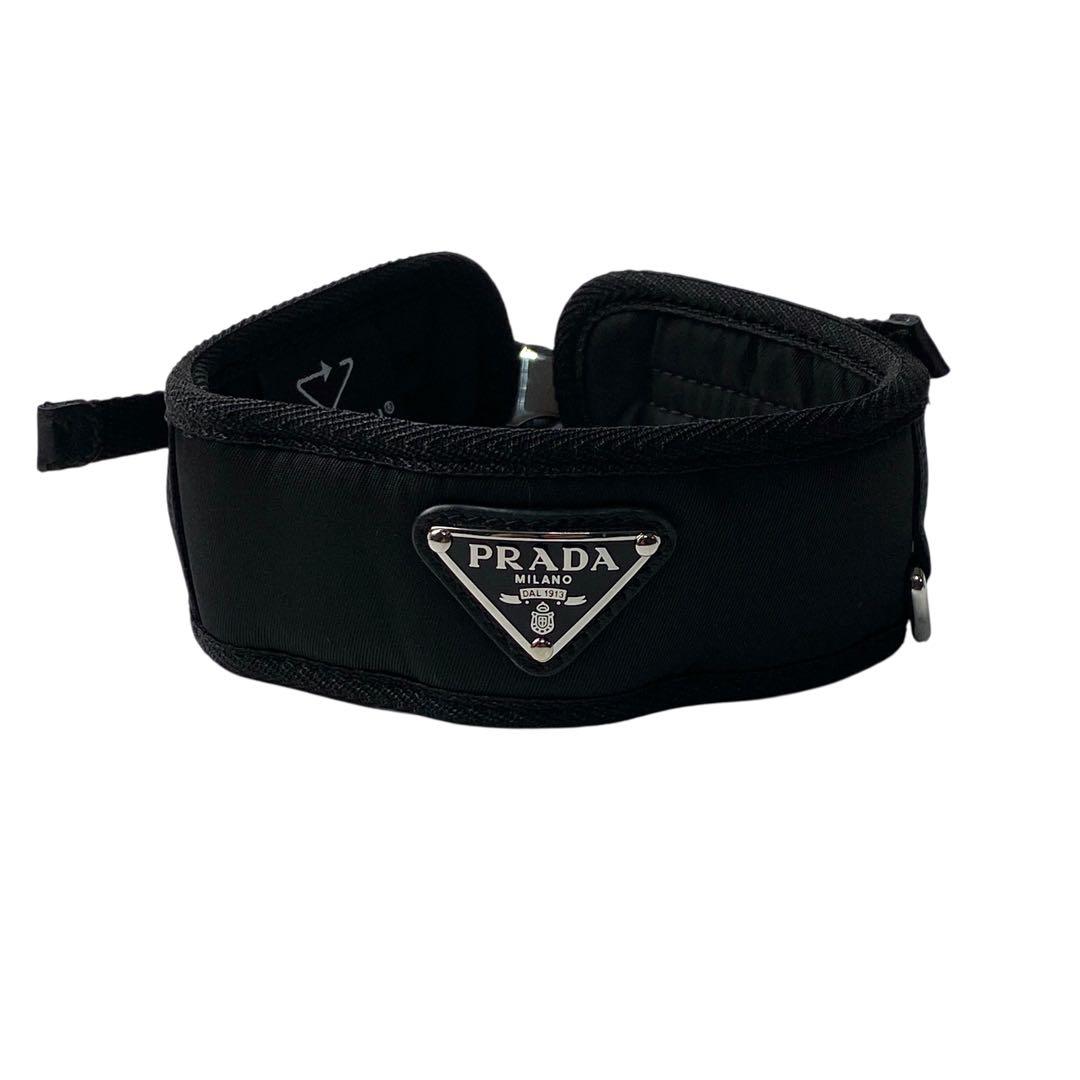 未使用 プラダPRADA 2YC016 ドッグ 首輪 Mサイズ