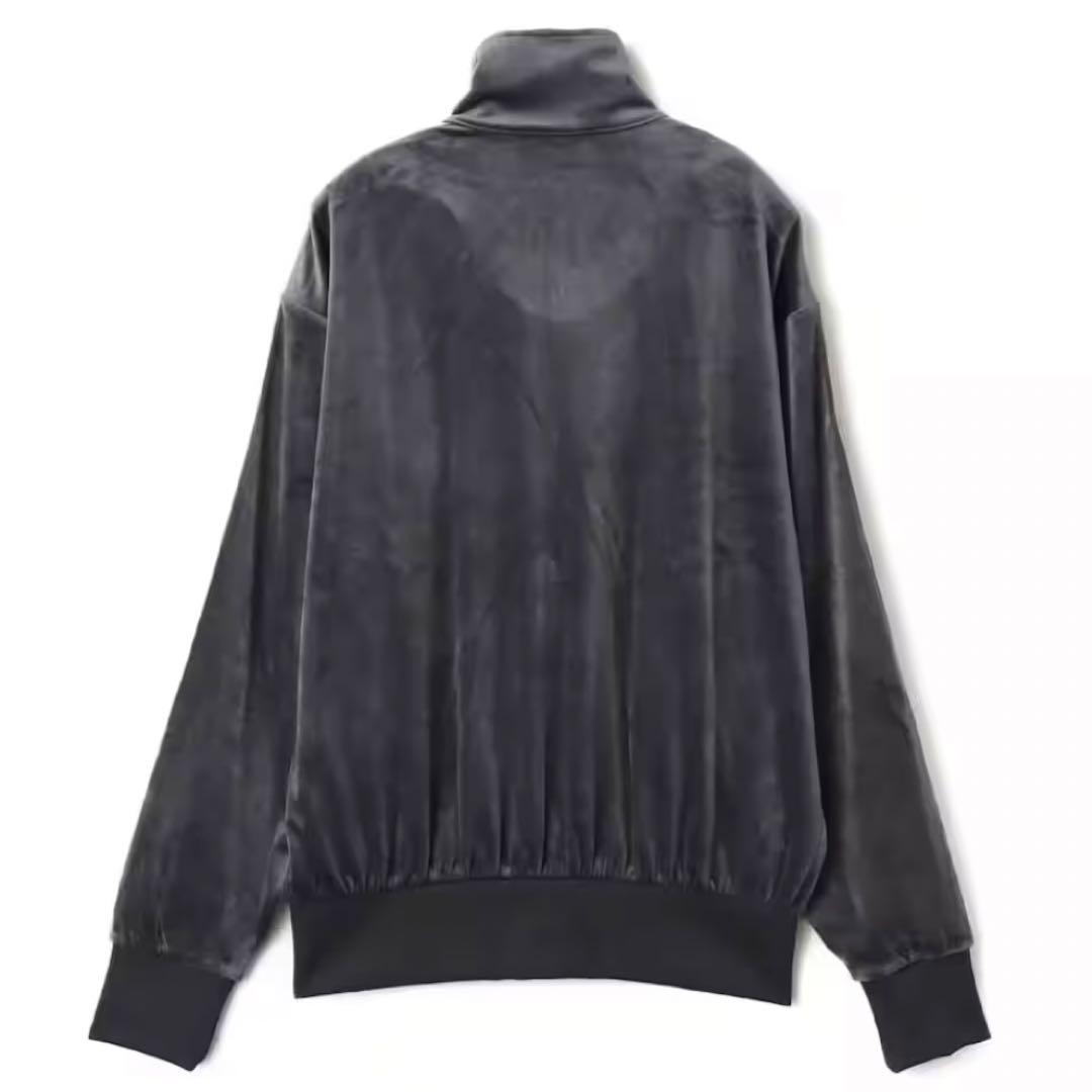 新品L⭐️adidas ファイヤーバード ベロア トラックトップ グレー