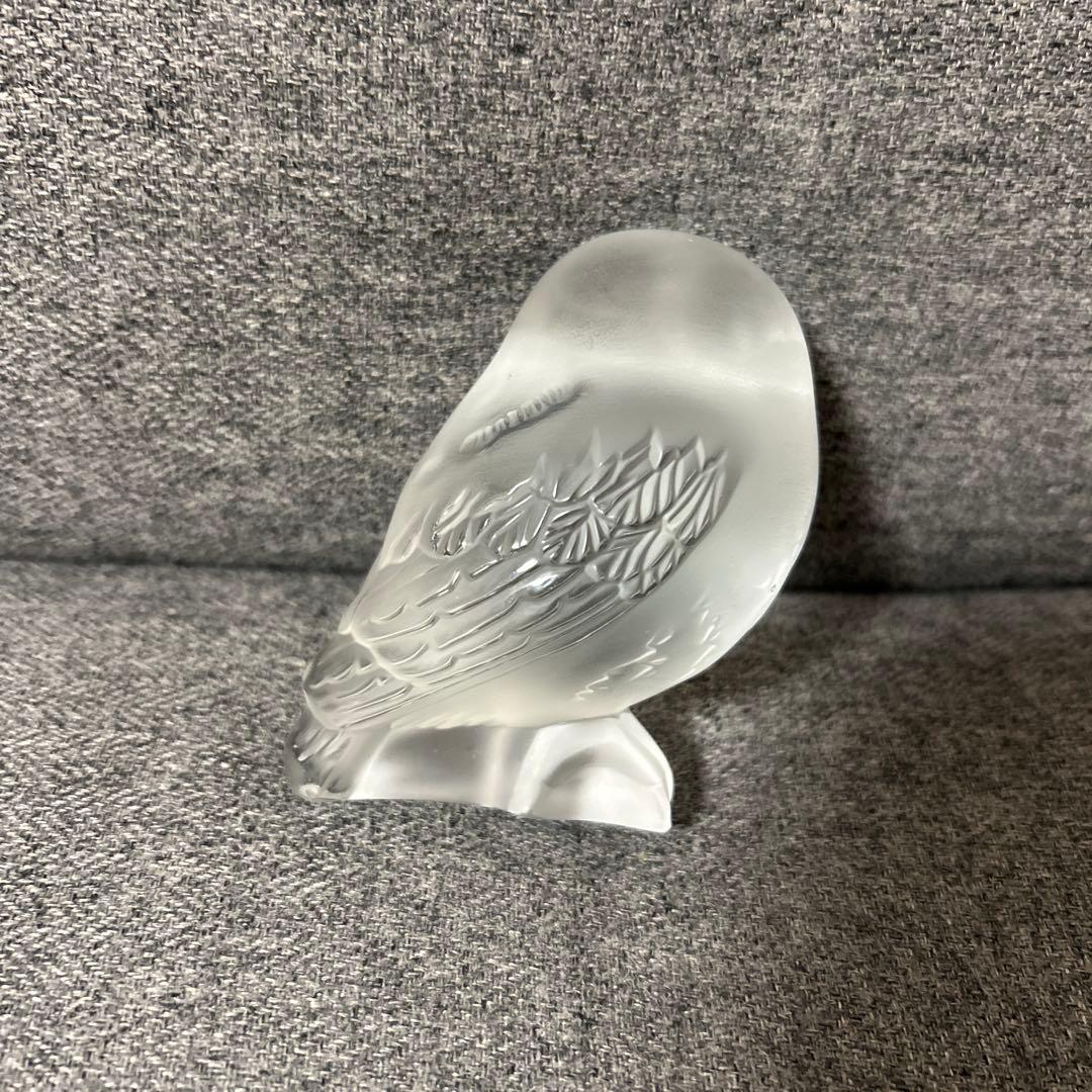 LALIQUE ラリック　ふくろう　クリスタル　シュエットフリソン オブジェ