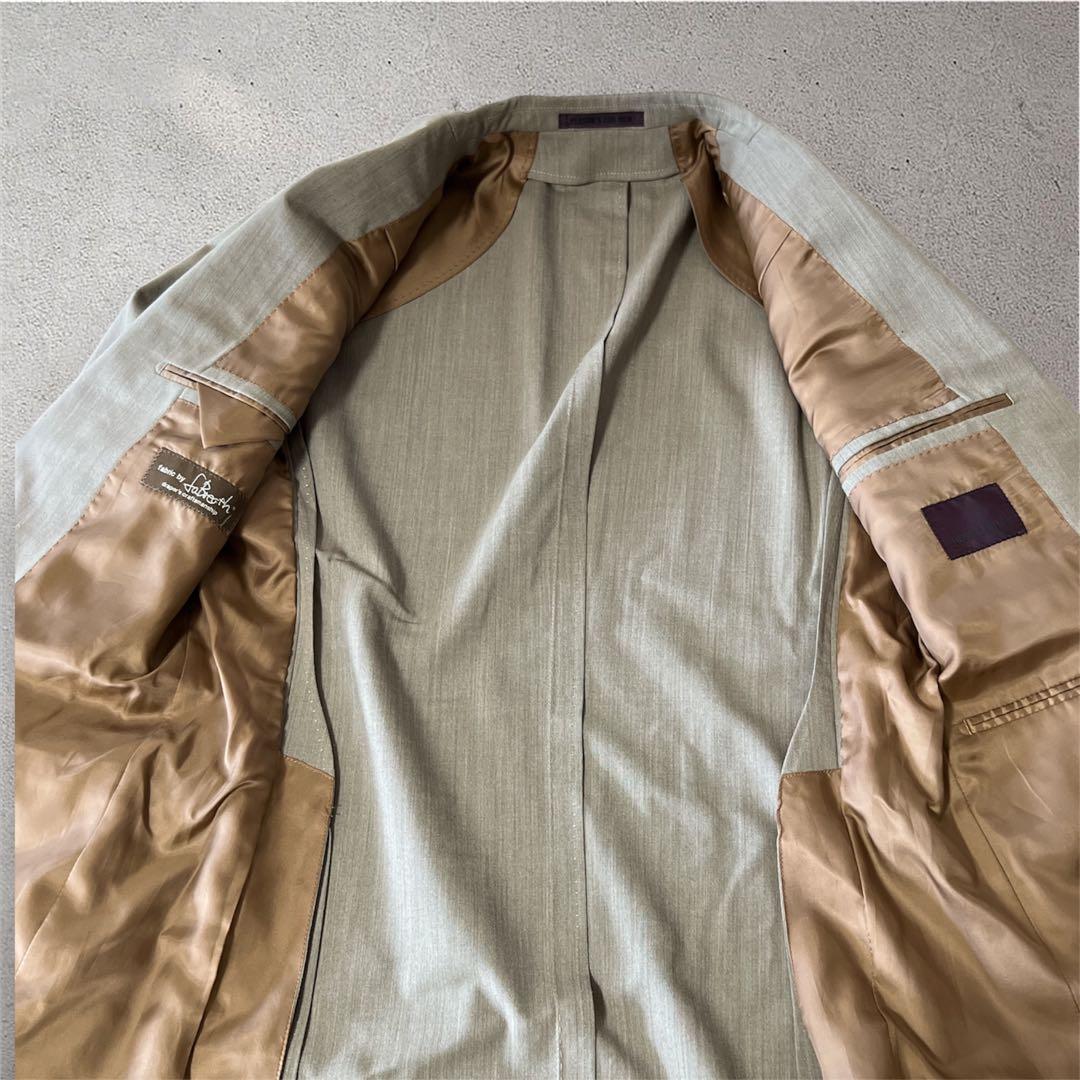 【美品】パーソンズ　フォーメン　スリーピース　スーツ　ブラウン　無地　背抜き