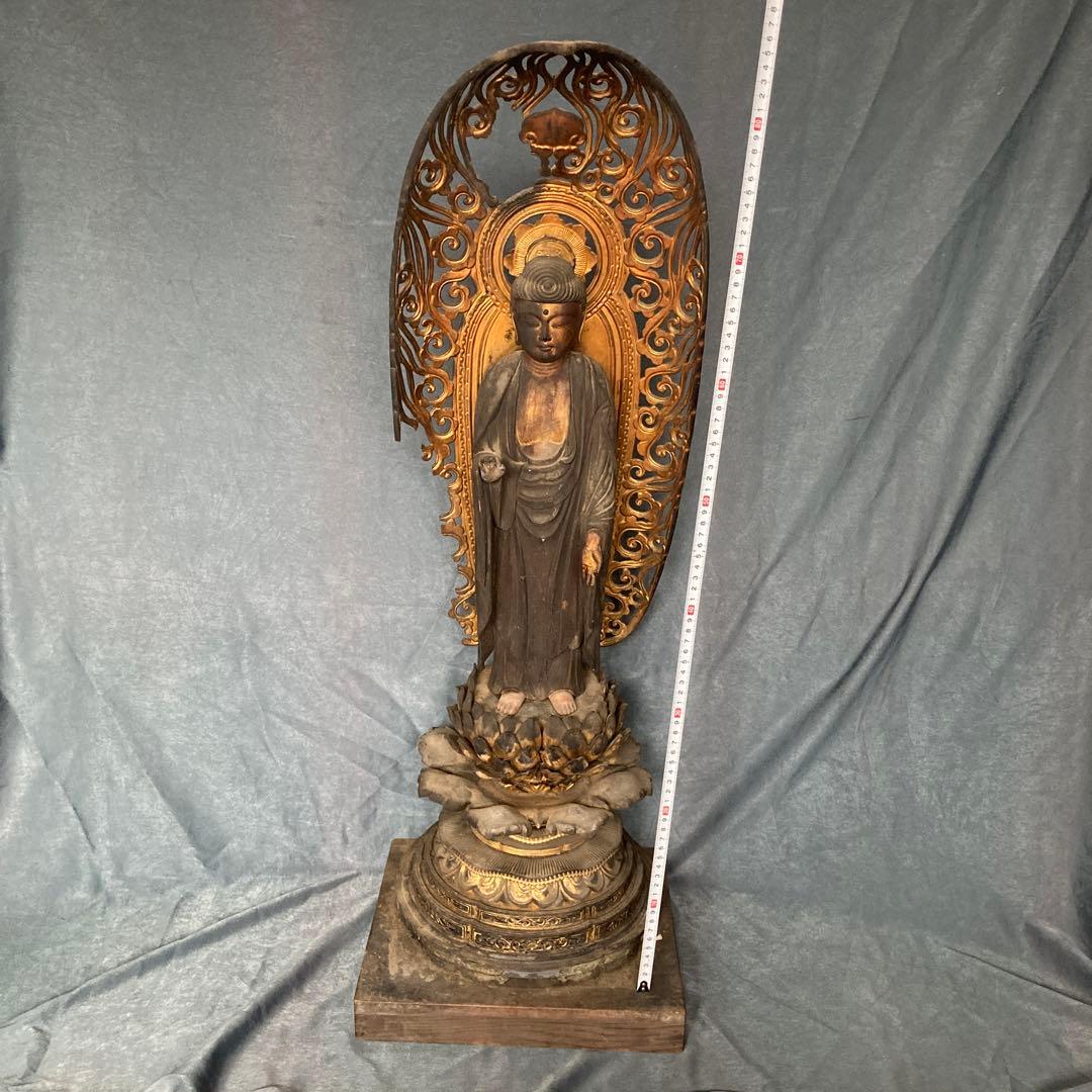 阿弥陀如来　仏像　玉眼　木彫