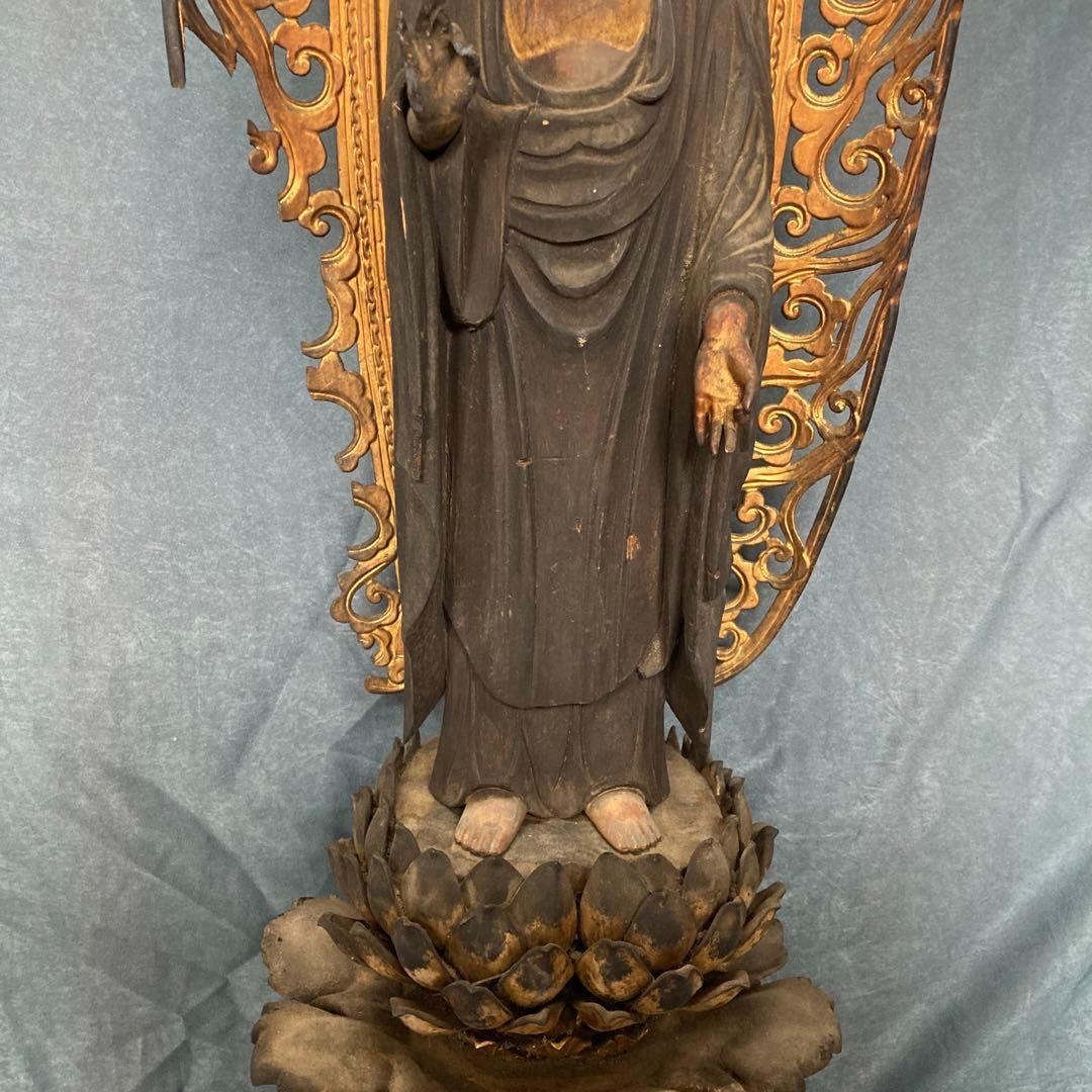 阿弥陀如来　仏像　玉眼　木彫