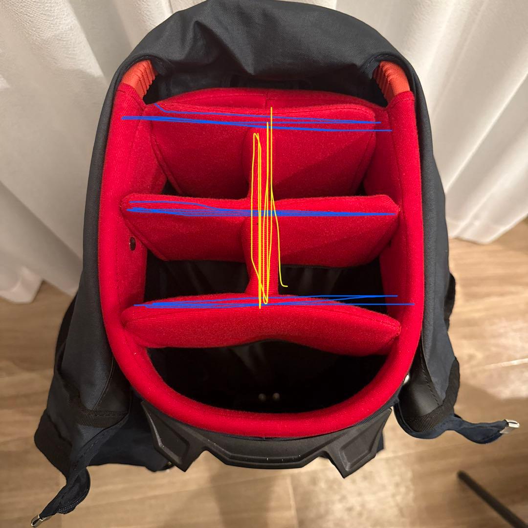 onoff ネイビー キャディバッグ