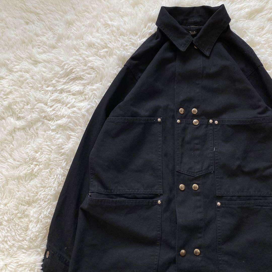 Lee Lyeden コラボ ダブルスナップボタン カバーオール 黒 美品 希少