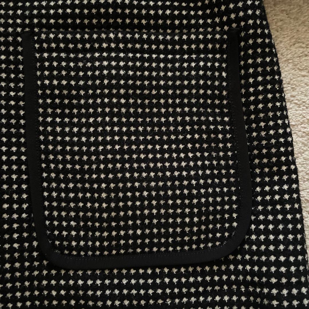 新品試着のみ◾️Ballsey ワッフルツイードノーカラージャケット サイズ34