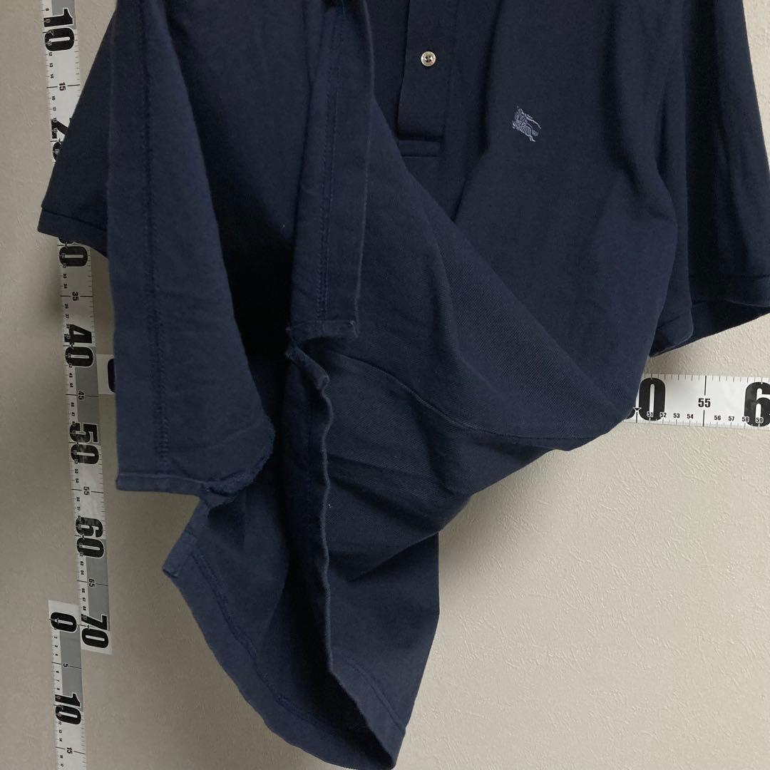 BURBERRY LONDON バーバリー ロンドン ポロシャツ ネイビー LL