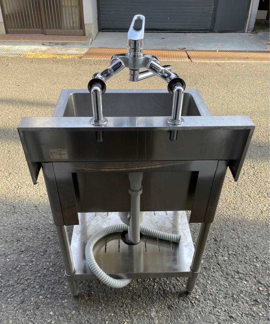 業務用 tanico 1槽シンク 混合水栓 蛇口付き 幅600×奥600 大阪発