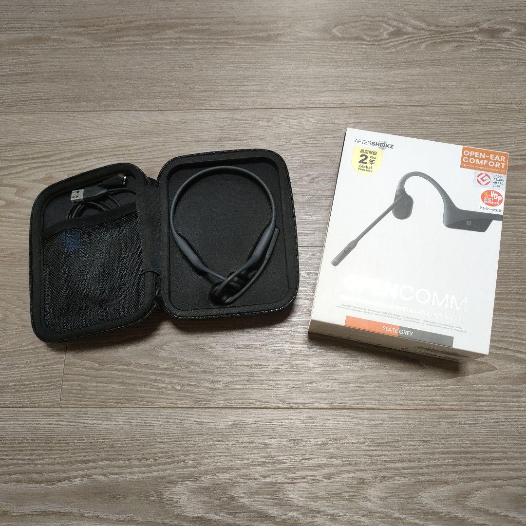 Shokz OpenComm 骨伝導イヤホン ブラック