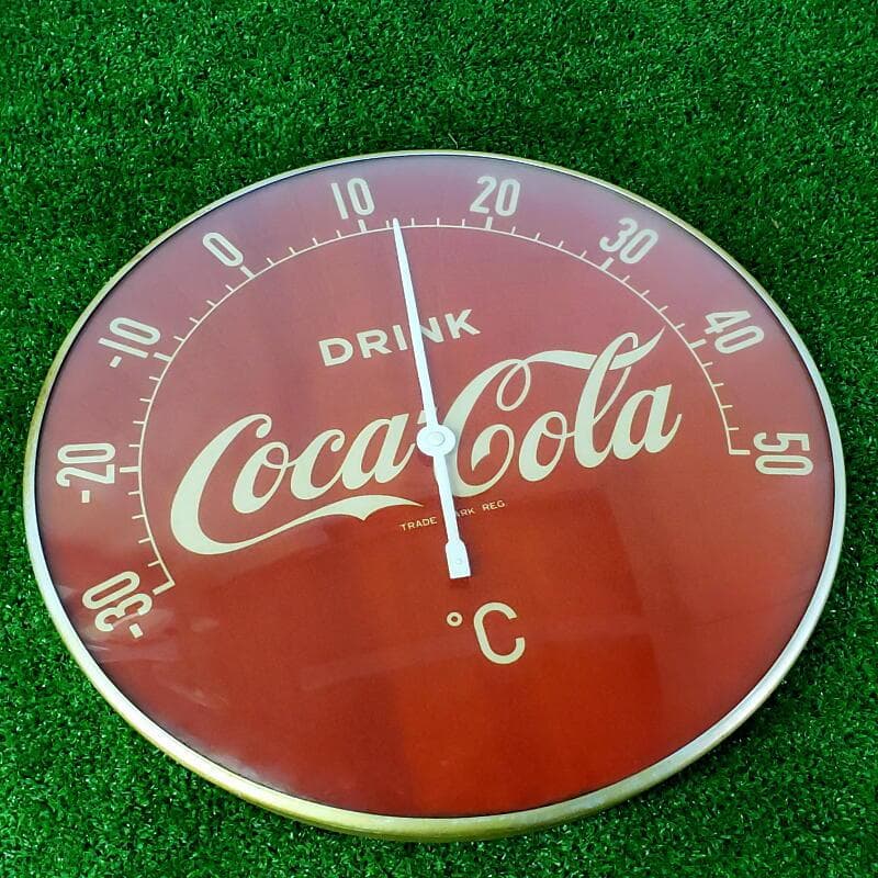 Coca-Cola/コカ・コーラ 当時物 壁掛け 温度計 アンティーク 喫茶店