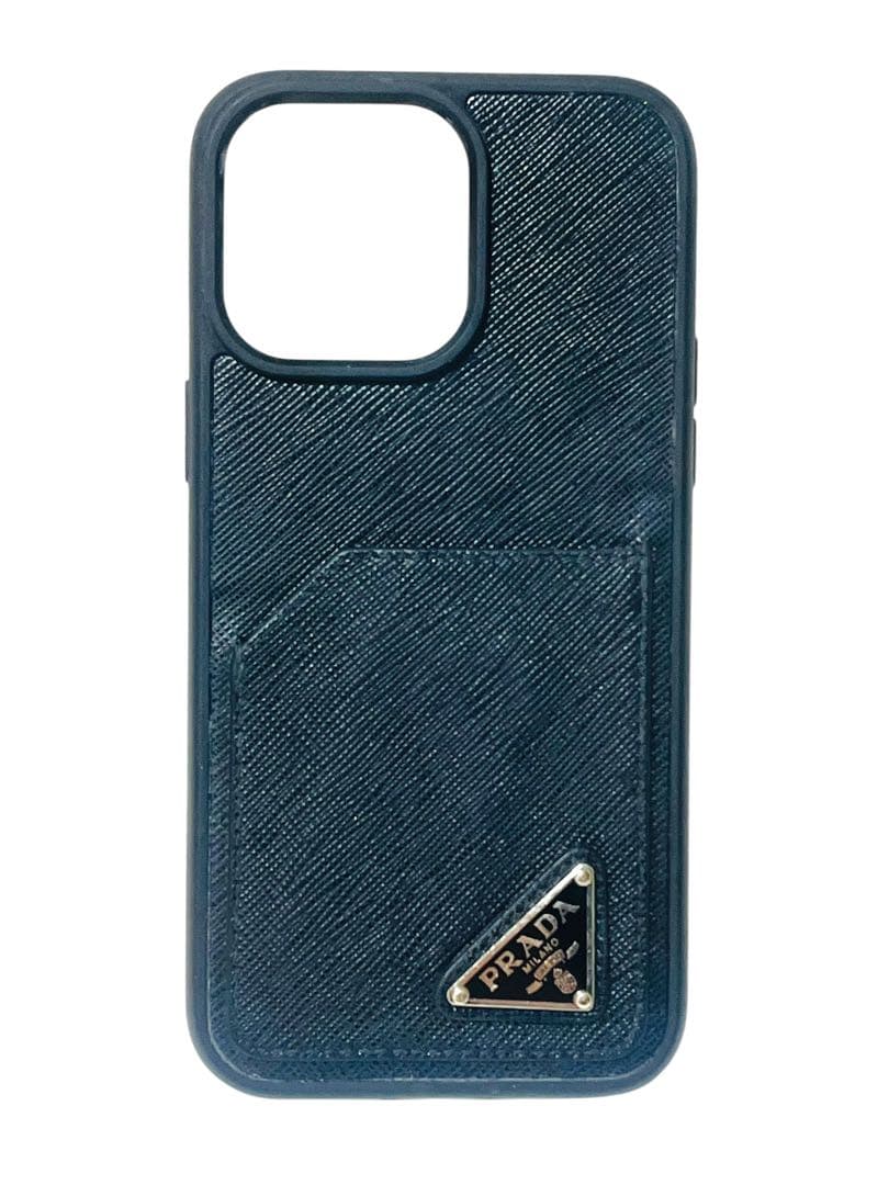 PRADA プラダ iPhone14promax 三角ロゴ サフィアーノ