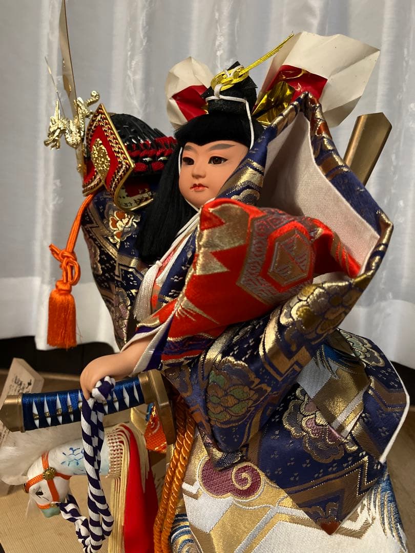 市松人形 豪華衣装 黒髪 プレミアムクオリティ