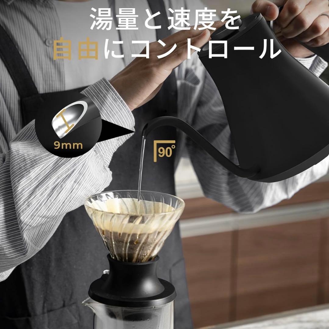 Epeios（エペイオス）電気ケトル 0.9L｜1℃単位で温度調整できるケトル