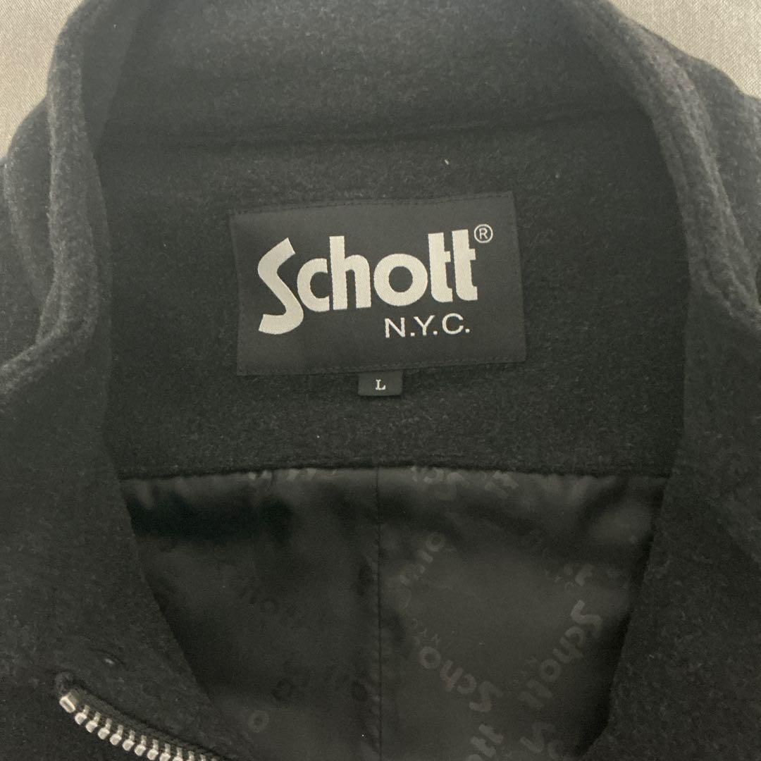 【未使用品】Schott ショットWOOL MILITARY COAT ブラック