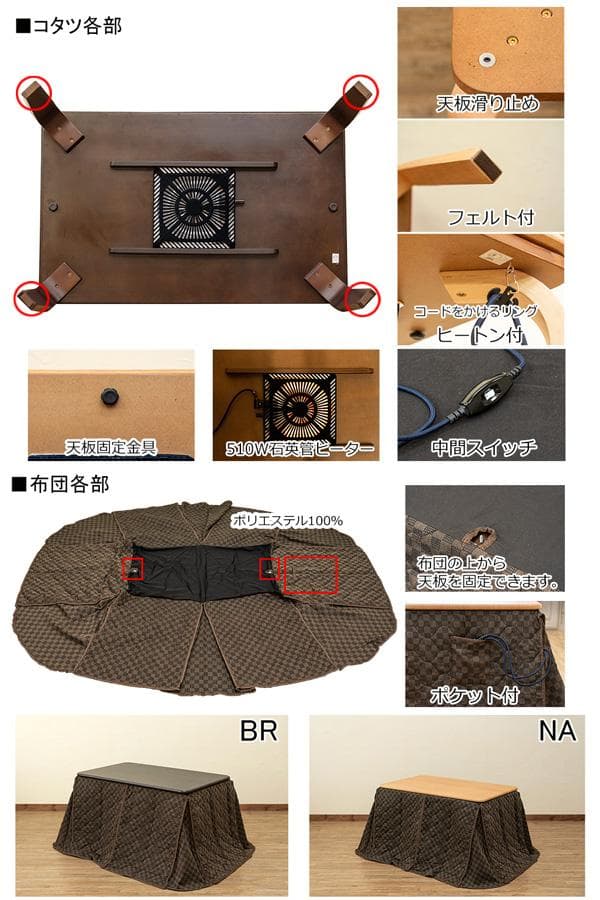 未使用⚫︎ サカべ ダイニングコタツ 布団 セット 長方形 白 こたつ テーブル