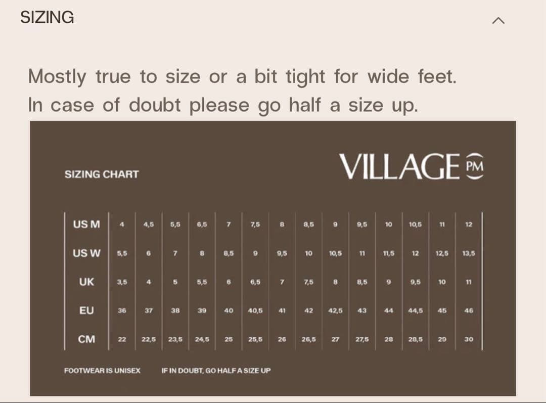 靴 village pm 27cm